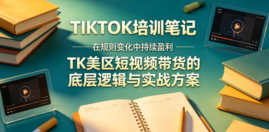 视界跨境TIKTOK4月17培训笔记，在规则变化中持续盈利，TK美区短视频带货的底层逻辑与实战方案【文档】-资源宝库