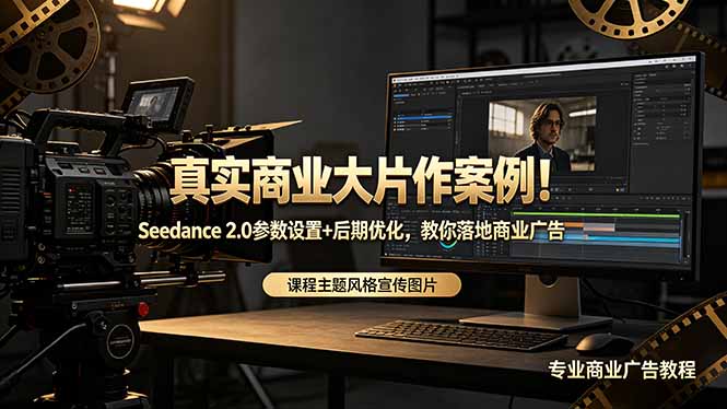 真实商业大片作案例！Seedance 2.0参数设置+后期优化，教你落地商业广告-资源宝库