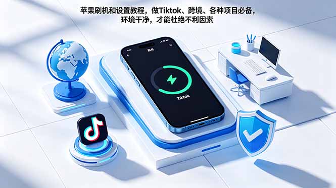 苹果刷机和设置教程，做Tiktok、跨境、各种项目必备，环境干净，才能杜绝不利因素-资源宝库