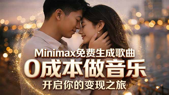 Minimax免费生成歌曲实测！0成本做音乐，说唱流行Lofi一键生成-资源宝库