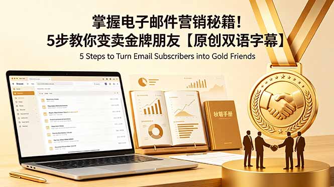 掌握电子邮件营销秘籍！5步教你变卖金牌朋友【原创双语字幕】-资源宝库