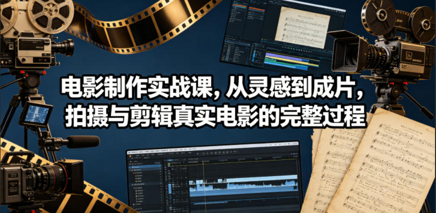 电影制作实战课，从灵感到成片，拍摄与剪辑真实电影的完整过程【原创双语字幕】-资源宝库