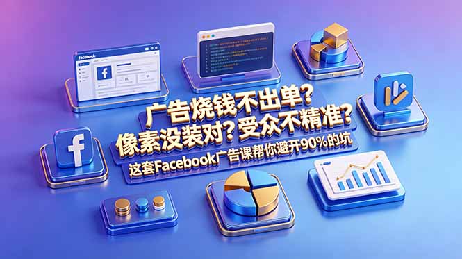 广告烧钱不出单？像素没装对？受众不精准？这套Facebook广告课帮你避开90%的坑-原创双语字幕-资源宝库