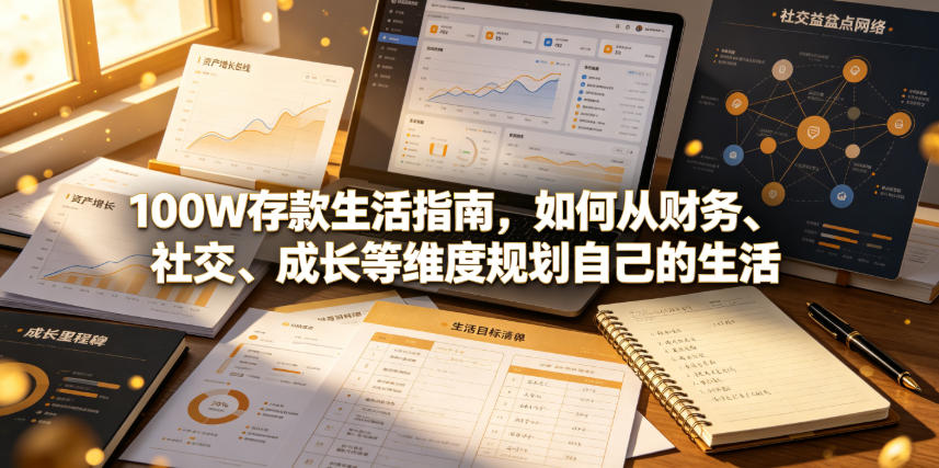 付费文章：100W存款生活指南，如何从财务、社交、成长等维度规划自己的生活-资源宝库