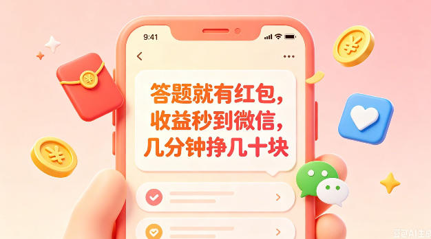 答题就有红包，收益秒到微信，几分钟挣几十块，学生党上班族宝妈都可以玩【揭秘】-资源宝库