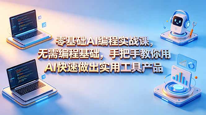 零基础AI编程实战课-更新，无需编程基础，手把手教你用AI快速做出实用工具产品-资源宝库