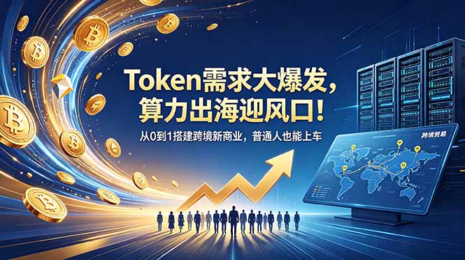 Token需求大爆发,算力出海迎风口!从0到1搭建跨境新商业,普通人也能上车-资源宝库