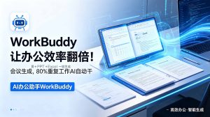 WorkBuddy让办公效率翻倍!会议纪要+PPT+Excel一键生成,80%重复工作AI自动干-资源宝库