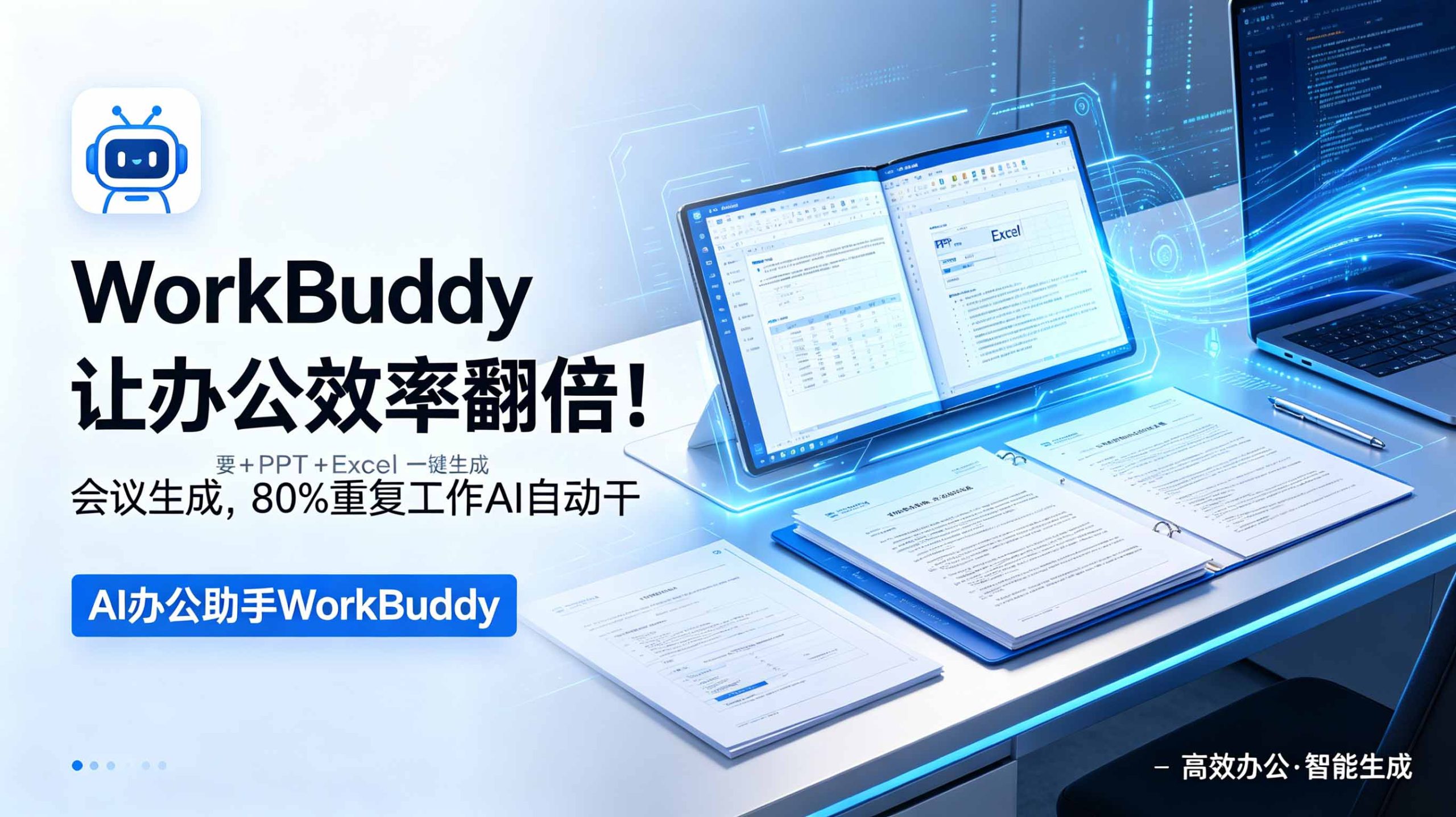 WorkBuddy让办公效率翻倍!会议纪要+PPT+Excel一键生成,80%重复工作AI自动干-资源宝库