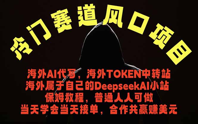 冷门赛道风口项目 海外AI代写！0成本运作完全免费！当天注册当天接单，接单接到手抽筋，无脑…-资源宝库