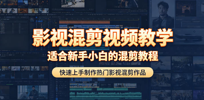 影视混剪视频教学，适合新手小白的混剪教程，快速上手制作热门影视混剪作品-资源宝库