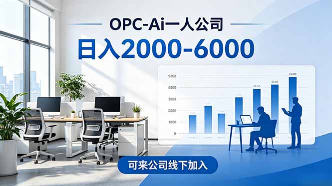 2026创业新风口—OPC一人公司模式震撼首发！日收益2000-6000+，项目绿色长久，安全稳健，合…-资源宝库