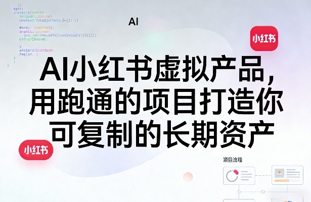 AI小红书虚拟产品，用跑通的项目打造你可复制的长期资产(更新)-资源宝库