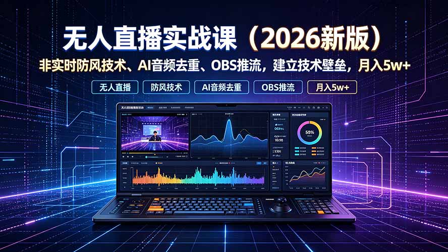 无人直播实战课(更新7月-资源宝库