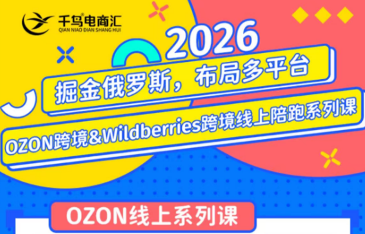 千鸟跨境·26年OZON&wildberries跨境店线上陪跑训练营(更新)-资源宝库