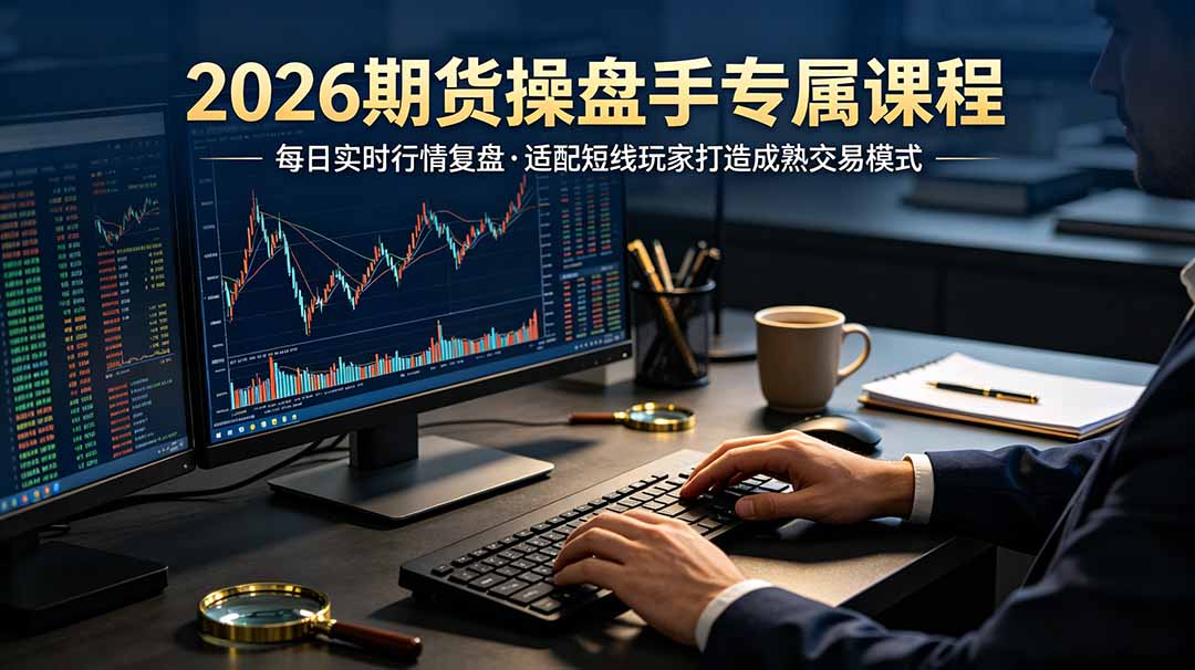 2026期货操盘手专属课程-更新7月11，每日实时行情复盘，适配短线玩家打造成熟交易模式-资源宝库