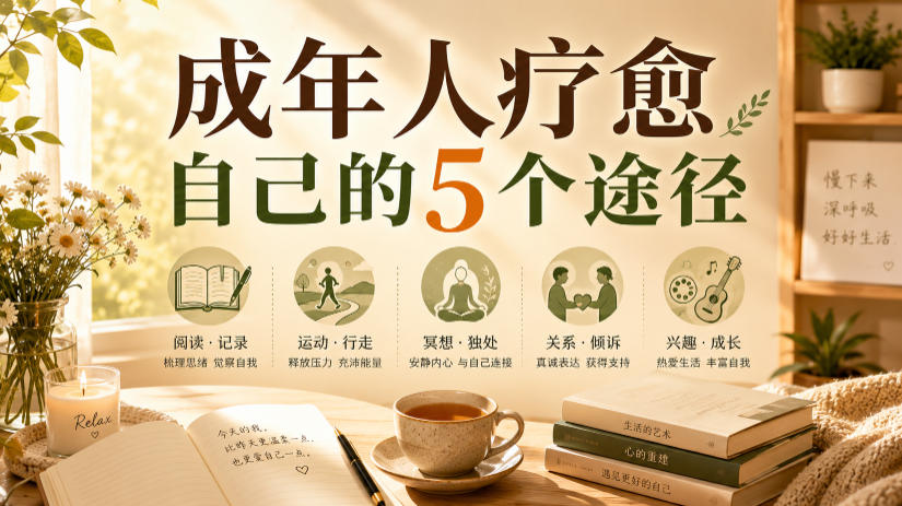 付费文章：成年人疗愈自己的5个途径-资源宝库