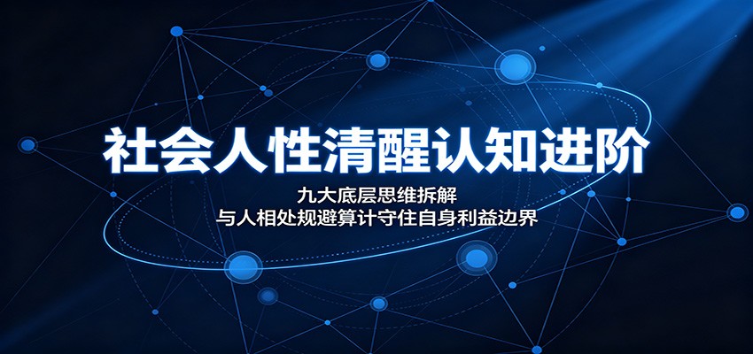 社会人性清醒认知进阶：九大底层思维拆解，与人相处规避算计守住自身利益边界-资源宝库