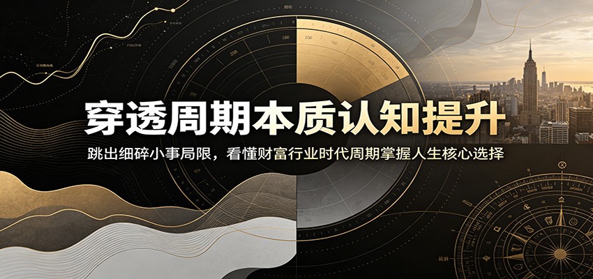 穿透周期本质认知提升：跳出细碎小事局限，看懂财富行业时代周期掌握人生核心选择-资源宝库