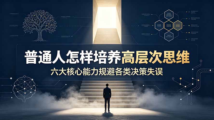 付费文章:普通人怎样培养高层次思维,六大核心能力规避各类决策失误-资源宝库