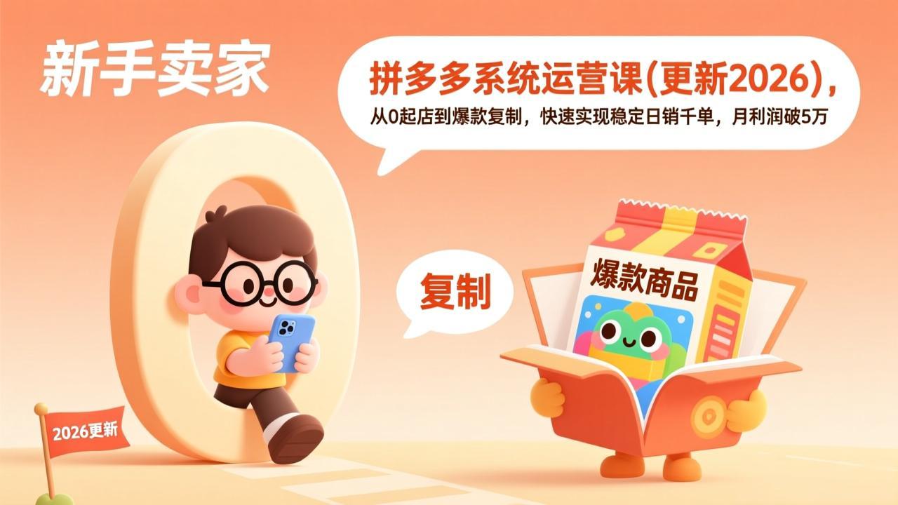 拼多多系统运营课(更新7月-资源宝库