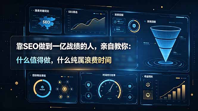 靠SEO做到一亿战绩的人，亲自教你：什么值得做，什么纯属浪费时间【原创双语字幕】-资源宝库