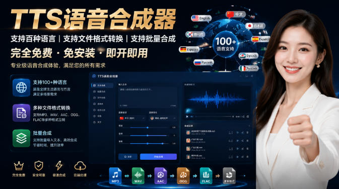 最新TTS配音，支持批量，支持文件格式转换，功能超多-资源宝库