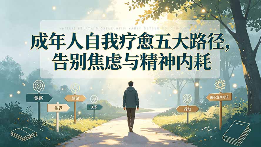 付费文章：成年人自我疗愈五大路径，告别焦虑与精神内耗-资源宝库