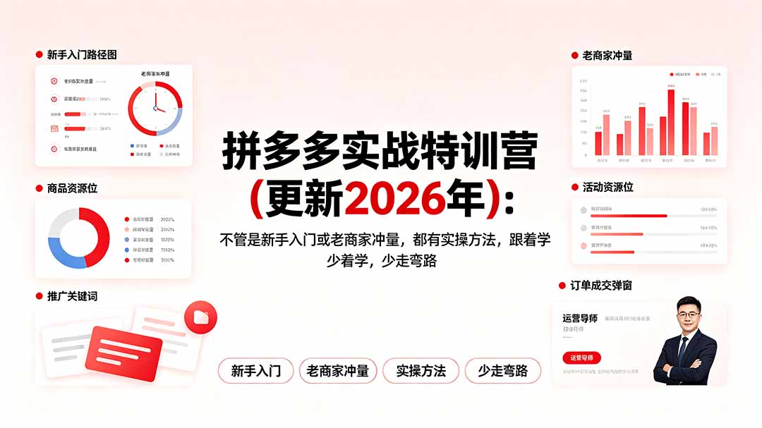 拼多多实战特训营(更新2026年-资源宝库