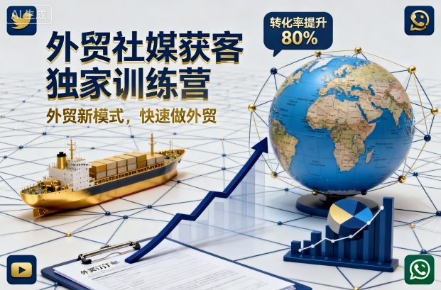 外贸社媒获客独家训练营，外贸新模式，快速做外贸(更新26年07月27日)-资源宝库