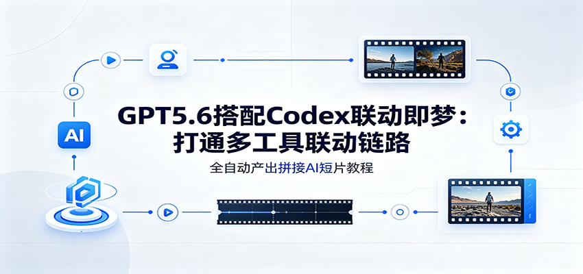 GPT5.6搭配Codex联动即梦：打通多工具联动链路，全自动产出拼接AI短片教程-资源宝库