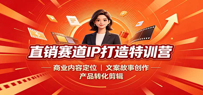 直销赛道IP打造特训营：商业内容定位，文案故事创作，产品转化剪辑-资源宝库