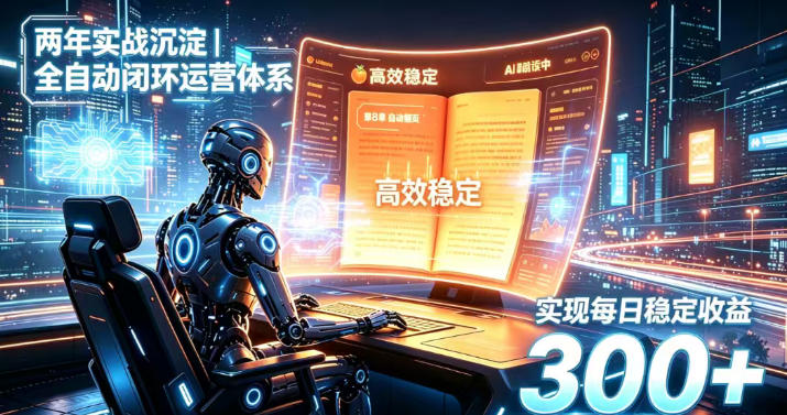 两年实战沉淀｜全自动闭环运营体系，实现每日稳定收益300+【揭秘】-资源宝库