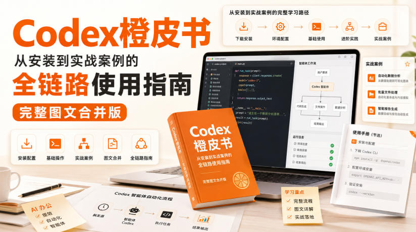 Codex橙皮书，从安装到实战案例的全链路使用指南，完整图文合并版-资源宝库