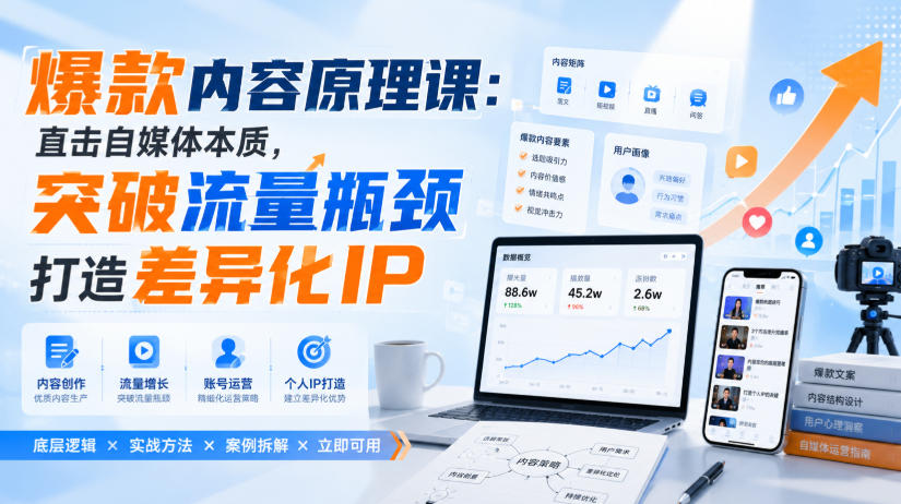 爆款内容原理课：直击自媒体本质，突破流量瓶颈打造差异化IP-资源宝库