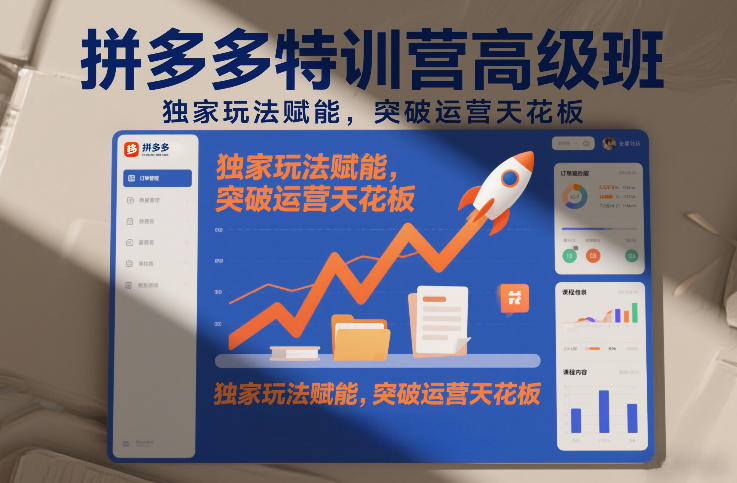 拼多多特训营高阶班,独家玩法赋能,突破运营天花板(更新260805)-资源宝库