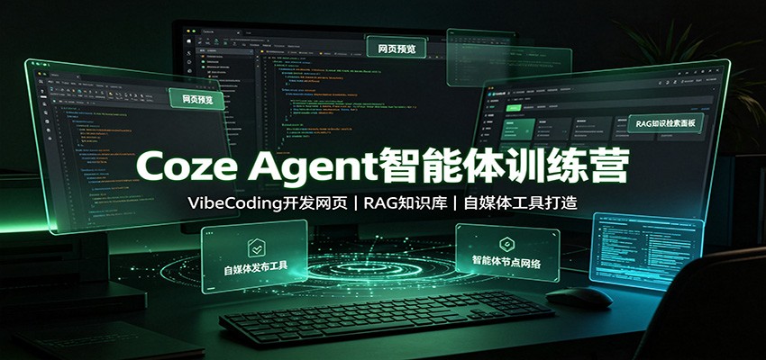 Coze Agent智能体训练营：VibeCoding开发网页，RAG知识库，自媒体工具打造-资源宝库
