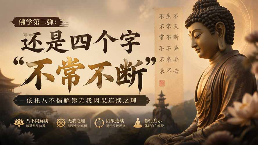 付费文章：佛学第二弹：还是四个字“不常不断”依托八不偈解读无我因果连续之理-资源宝库