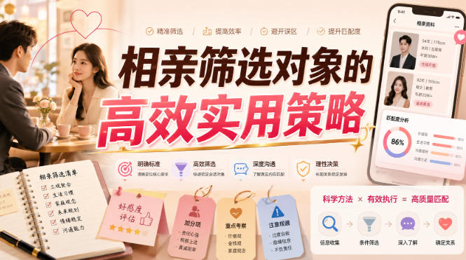 付费文章：相亲筛选对象的高效实用策略-资源宝库