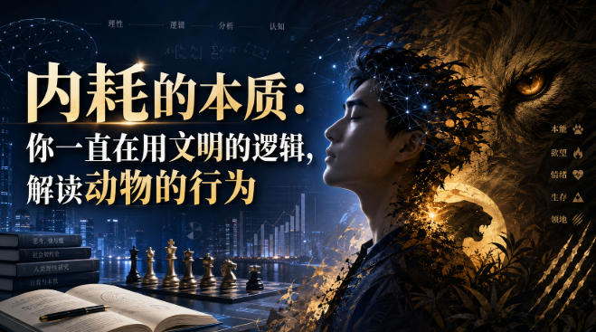 付费文章：内耗的本质：你一直在用文明的逻辑，解读动物的行为-资源宝库