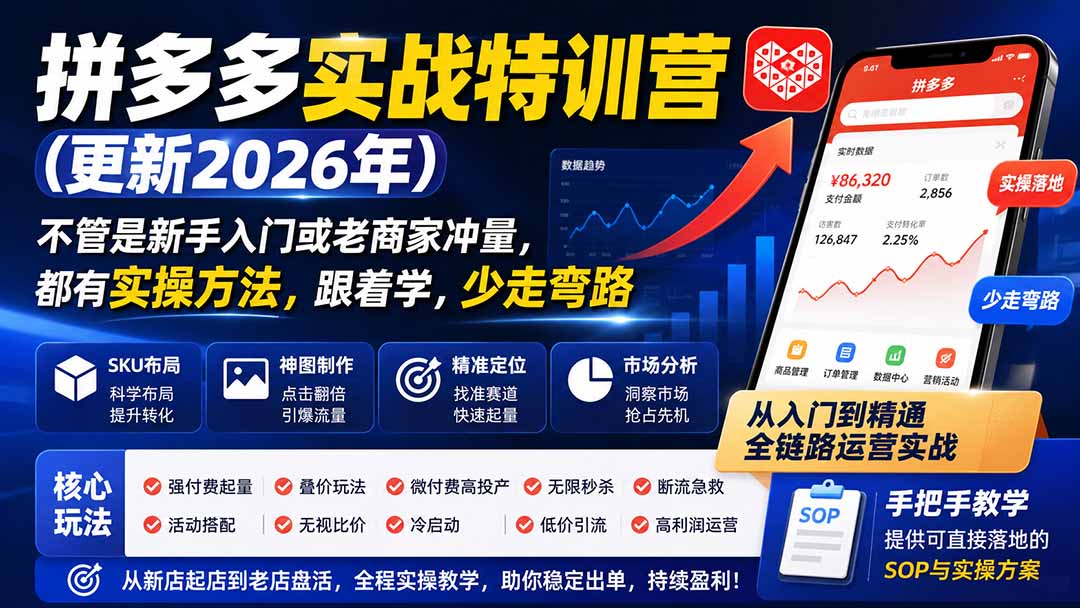 拼多多实战特训营(更新26年0827-资源宝库