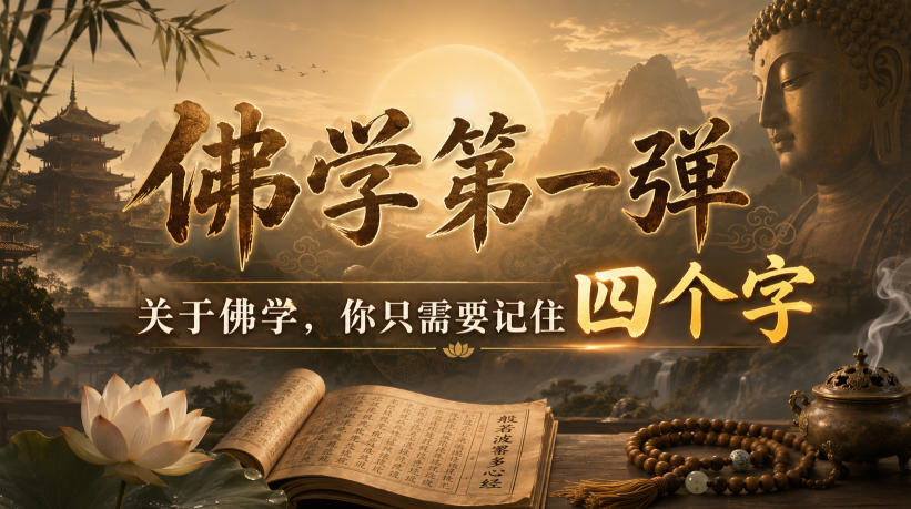 付费文章：佛学第一弹，关于佛学，你只需要记住四个字-资源宝库