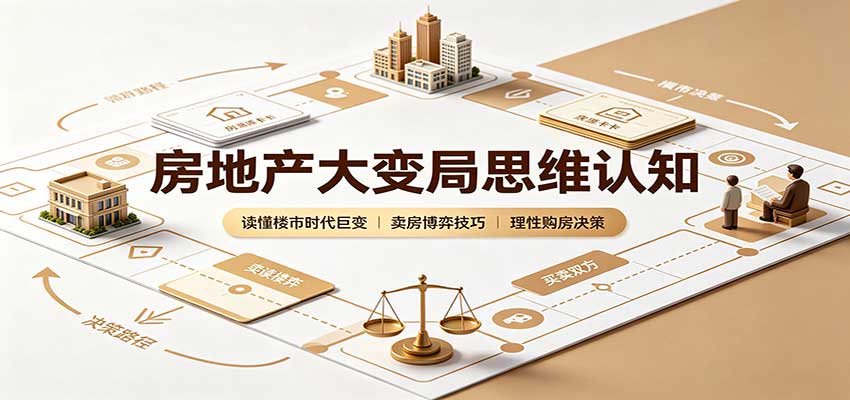 房地产大变局思维认知：读懂楼市时代巨变，卖房博弈技巧，理性购房决策-资源宝库