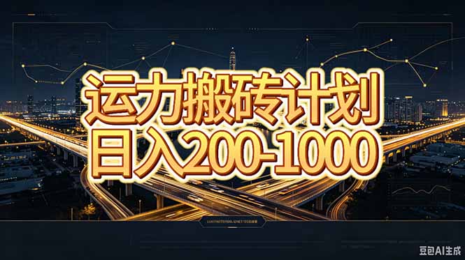 运力搬砖,风口项目。当日收益稳定200-1000。 每天仅需一小时,新人轻松上手。-资源宝库
