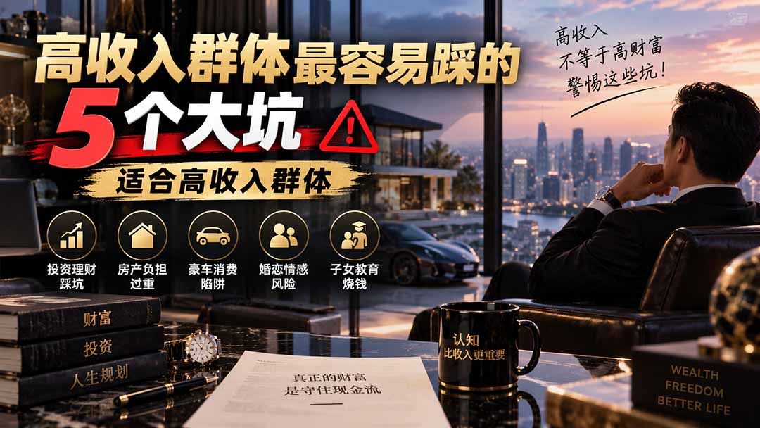 付费文章：高收入群体最容易踩的5个大坑，适合高收入群体-资源宝库