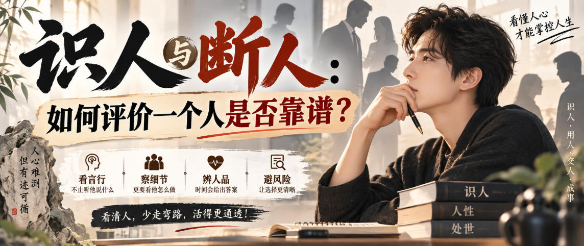 付费文章:识人与断人:如何评价一个人是否靠谱?-资源宝库