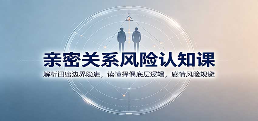 亲密关系风险认知课：解析闺蜜边界隐患，读懂择偶底层逻辑，感情风险规避-资源宝库