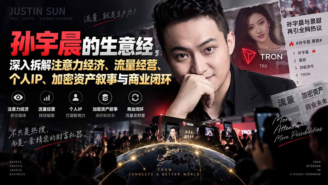 某星球精华文章——孙宇晨的生意经，深入拆解注意力经济、流量经营、个人IP、加密资产叙事与商业闭环-资源宝库