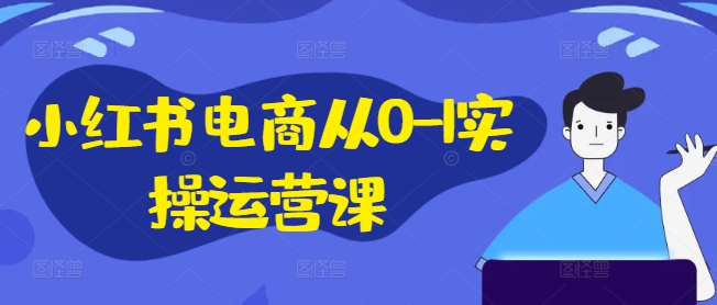 小红书电商从0-1实操运营课，小红书手机实操小红书/IP和私域课/小红书电商电脑实操板块等-资源宝库
