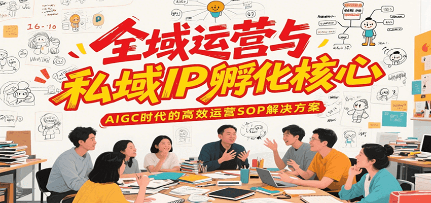 全域运营与私域IP孵化核心，AIGC时代的高效运营SOP解决方案-资源宝库